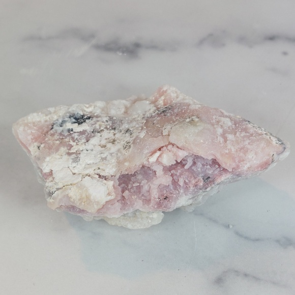Natural Raw Pink Opal Cluster | Heart Healing • Emotional Rebirth - Picture 9 of 10